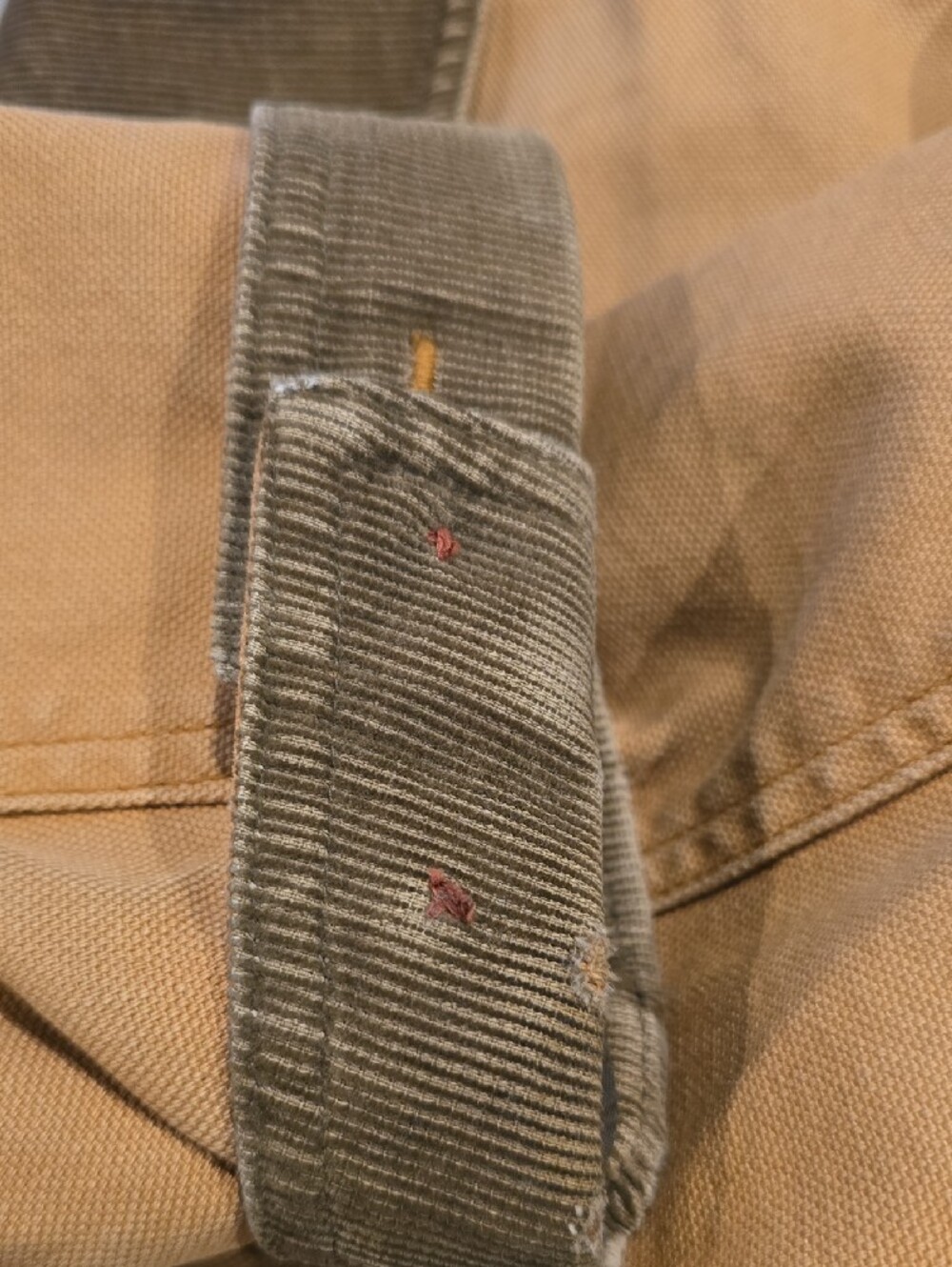 L.L. Bean Brown Canvas Field Jacket with Corduroy Collar - Picture 5 of 5